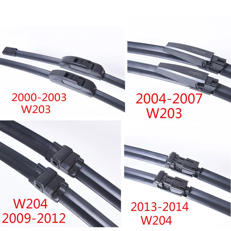 XYWPER стеклоочистителей для Mercedes-Benz C-Class 2000 2001 2002 2003 2004 2005- автомобильные аксессуары мягкие резиновые стеклоочистители