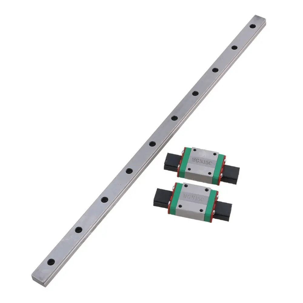 

MGN15 400mm Linear Sliding Guideway Rail with Bearing Steel Mini Rail Block Precision Measurement Set of 3