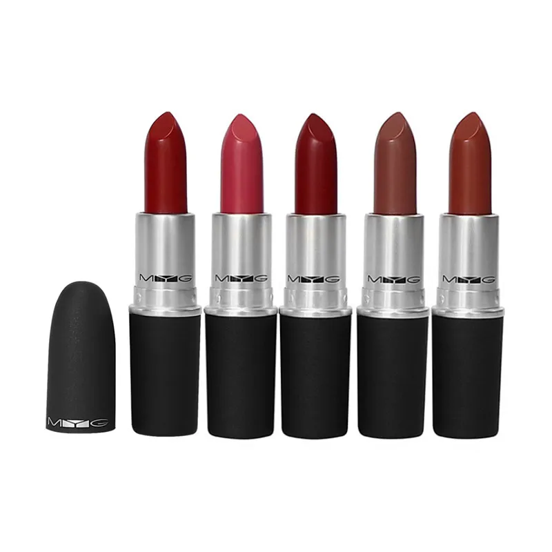 

High Quality 6 Colors Frosted Matte Lipstick Nutritious Easy to Wear Long Lasting Lip Makeup Moisturizer Red Lipstick Nude