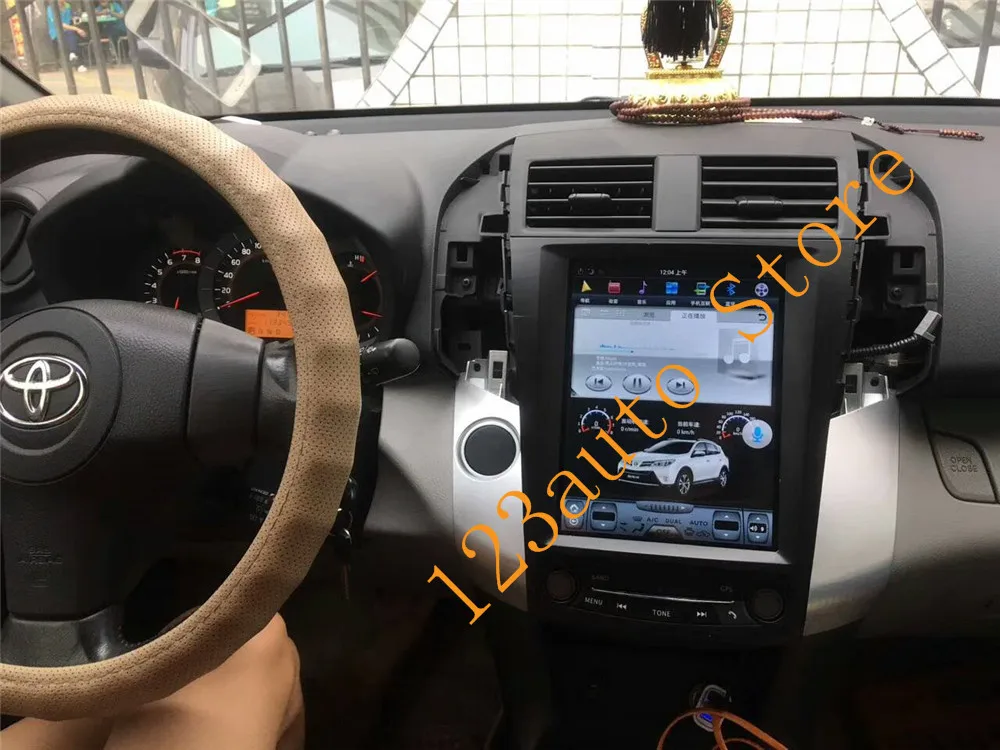 10,4 дюймов вертикальный Tesla стиль Android 8,1 автомобильный DVD gps плеер NAVI для toyota RAV4 RAV 4 2006 2007 2008 2009 2010 2011 2012 PX6