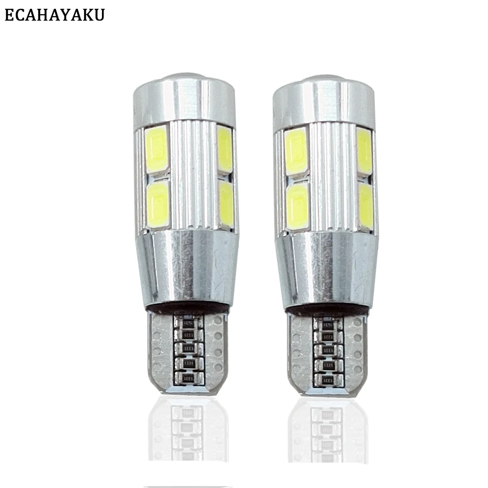 

Aluminum Body High Power Automotive LED Light T10 W5W Canbus 10 SMD LED Bulb No Error Parking/Clearance/Fog Light/Universal Lamp