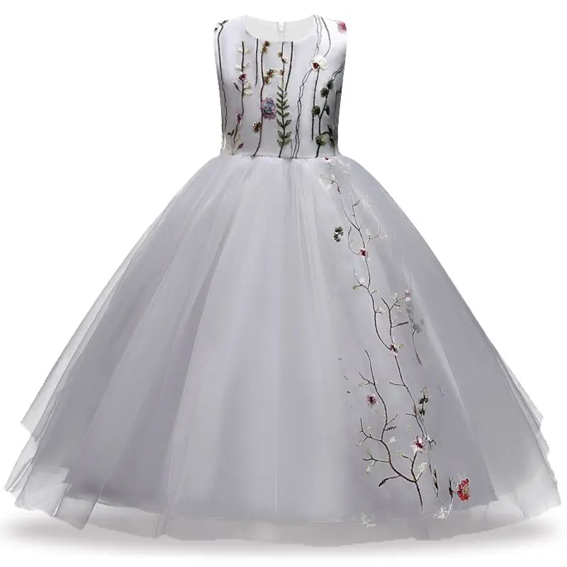 

Kids Christmas clothing Dress for Girls Children Bridesmaid Toddler Elegant Dress Wedding pageant Lace Formal Party Dress