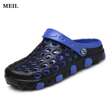 Los Hombres de la marca de la Sandalia Flip Flop Zapatos de Playa Ocasional Del Verano Antideslizante en Jardín Ahueca Hacia Fuera Las Sandalias de Playa Agujero Zapatillas Para Hombre zapatos