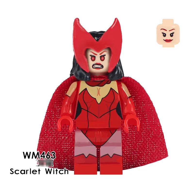

Building Blocks Single Sale WM463 Scarlet Witch Marvel Super Hero The X-Men Model Assembly Collection Children Gift Toys WM6024