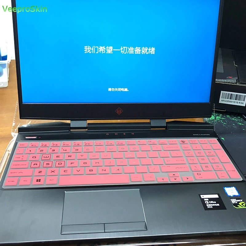 Для hp OMEN 15-DC 15," серии, hp 15-dc0010nr 15-dc0020nr 15-dc0030nr 15 серии DC игровой ноутбук чехол для клавиатуры ноутбука - Цвет: pink