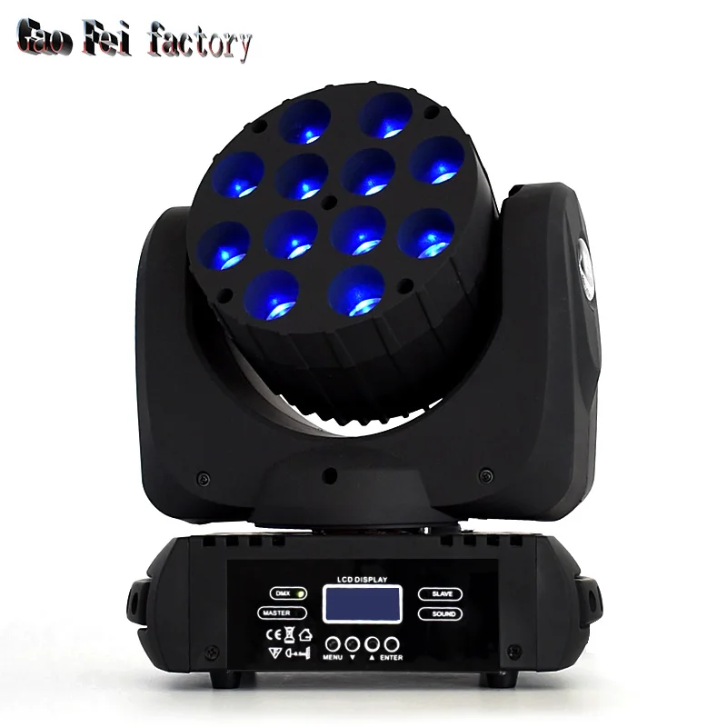 

beam moving head light 12x12w rgbw 4in1 color dmx for dj Strobe lights