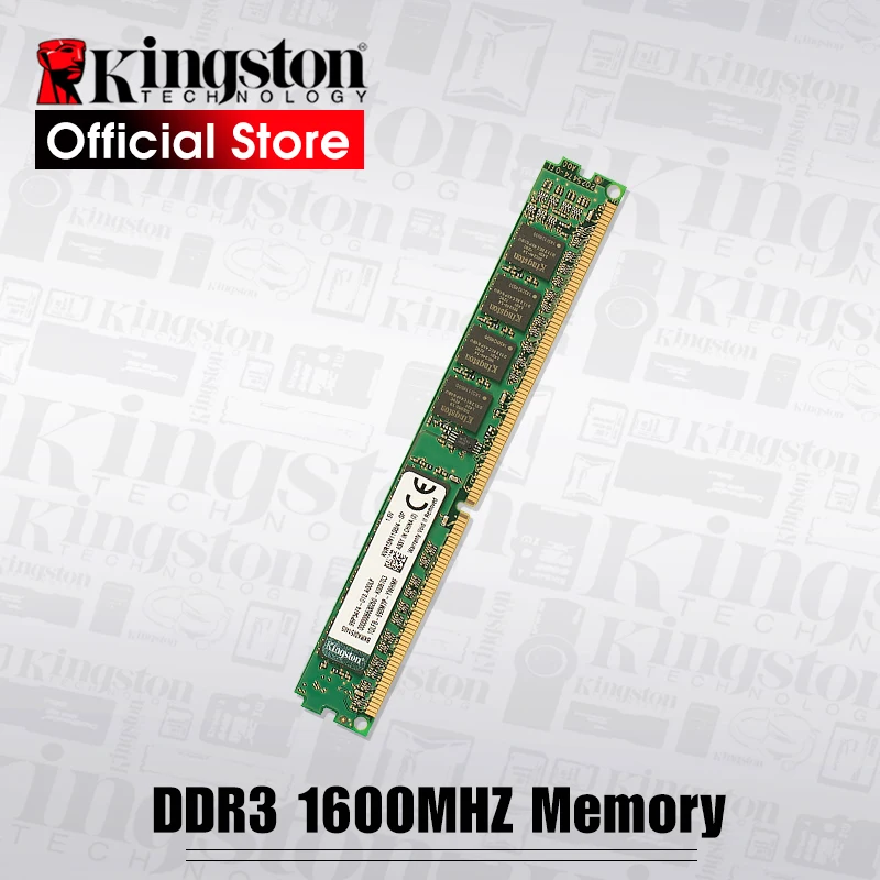 Материнская плата Kingston Intel DIMM память 1600 МГц DDR3 (PC3 12800) 240 Pin 2 ГБ 4 8 Память RAM для