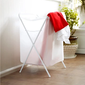 

Plastic cloth steel frame dirty clothes storage basket bathroom waterproof folding convenient home office storage accessories