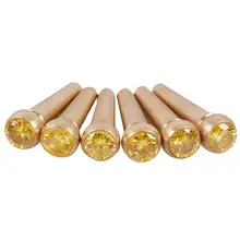 1 шт. шпильки для гитарного моста с латунными струнными гвоздями, булавка для фольклорной акустической классической гитары, цельные струнные конусные Деревянные Шпильки для гитарного моста