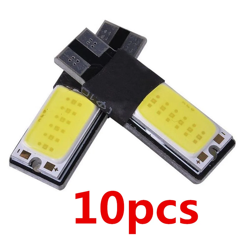 

10x High Power T10 w5w led cob Car led t10 5w5 12v t 10 Ice bule White Car Light Fog Lamp Interior Light w5w Canbus Error Free