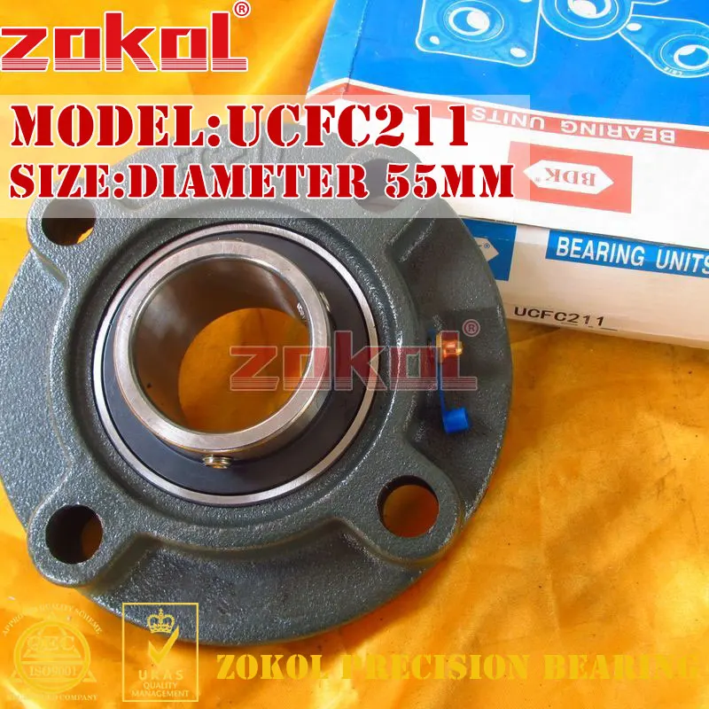 ZOKOL bearing Flange Cartridge Bearing Units UCFC211 TY90511Y Pillow