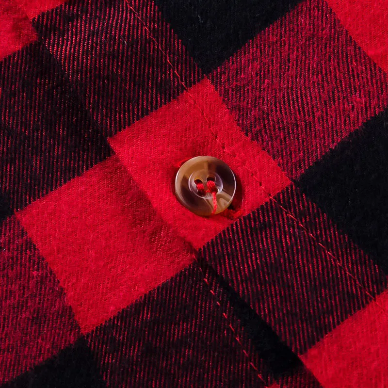 Children Red Plaid Shirt (5)