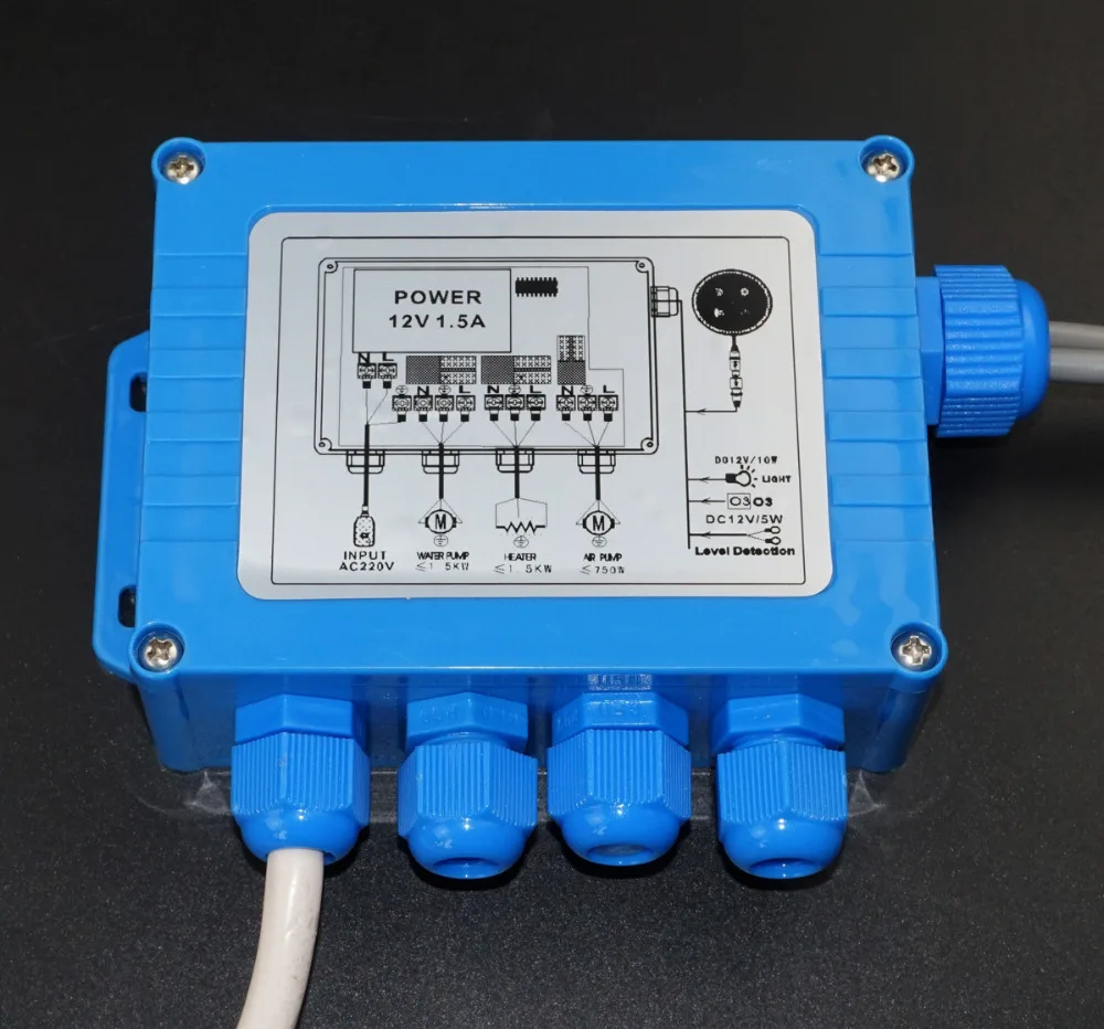round keypad simple massage bathtub control system,whirlpool controller V-209F 220V