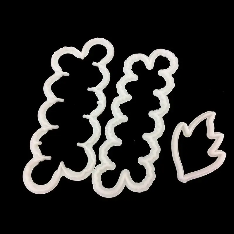 

3 Pcs/Set mold cake Easy Peony Flower and Leaf Plastic Cake Tools Cutter Cake Kitchen Accessories