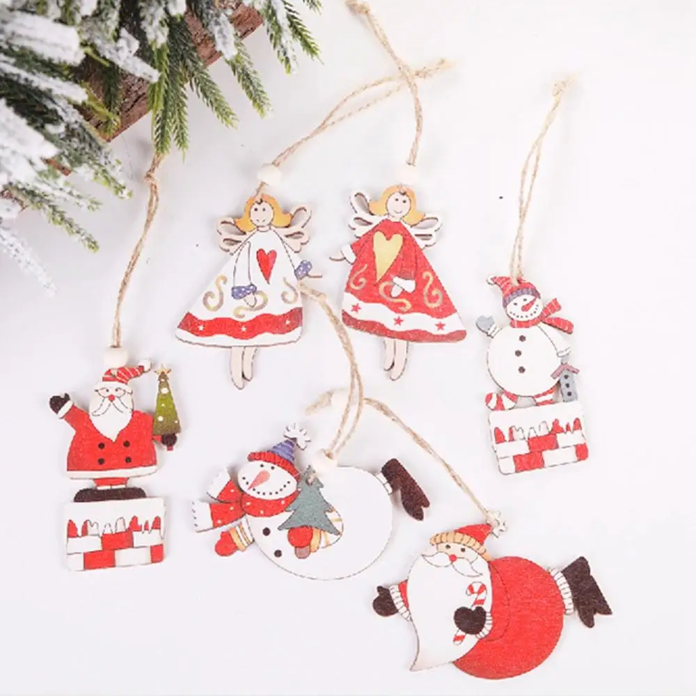 QIFU рождественские деревянные украшения для дома 2019 Navidad Noel декор рождественской
