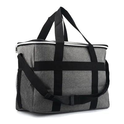 Серый Oxford cloth insulation package lunch bag ice pack outdoor picnic bag cold student lunch box bag insulation bag - Цвет: Серый