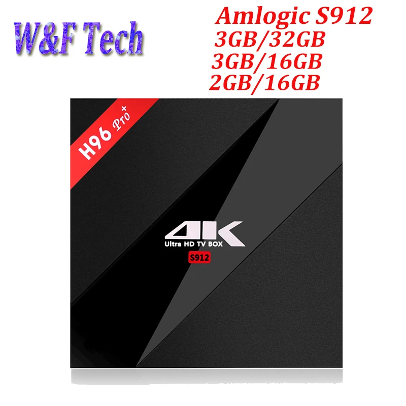 ТВ приставка H96 Pro Plus Amlogic S912 Восьмиядерный Android 7 1 3G/32 ГБ 2 4G/5 ГГц Wi Fi HD2.0 4 K BT4.1 k smart