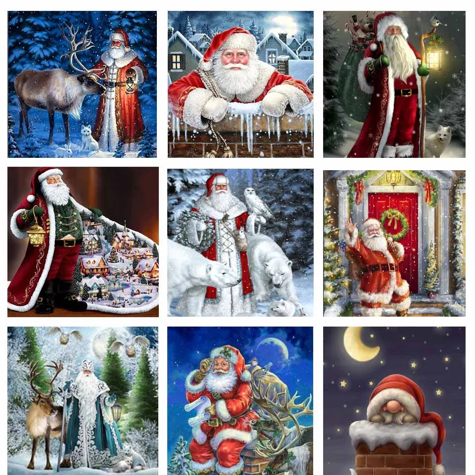 Санта-Клаус бриллиантовый рисунок Рождество украшения для дома Ловец снов вышивки крестом изображения для алмазной вышивки стразами