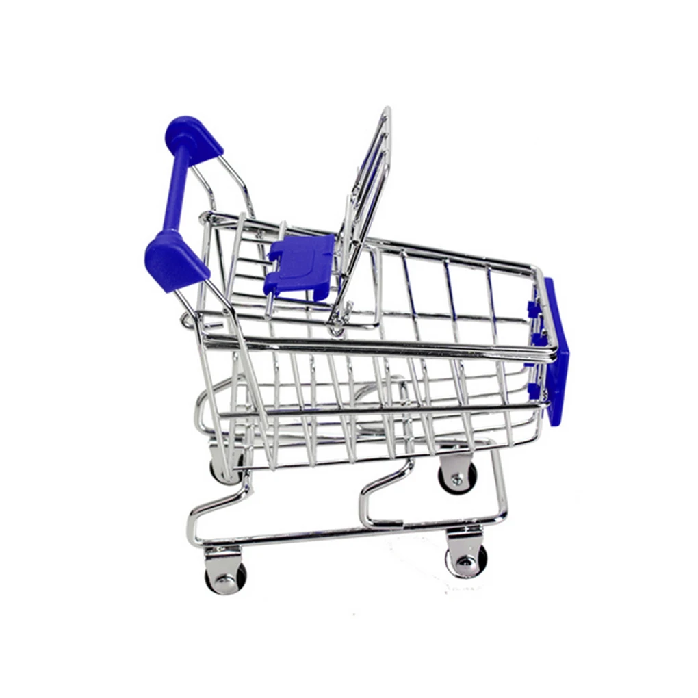 Новинка для маленьких детей Моделирование Мини Корзина Игрушки Handcart супермаркет тележка для корзины игрушки - Цвет: 4