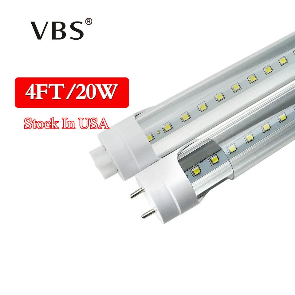 Stock In USA LED Bulbs Tubes 20W 4FT T8 G13 1200mm 1.2m Led Tube Light