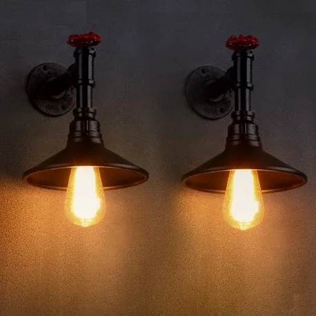 Retro Loft Style Creative Water Pipe Lamp Edison Wall Sconce Industrial Vintage Wall Light Fixtures For Home Lighting Lampara Retro Loft Style Creative Water Pipe Lamp Edison Wall Sconce Industrial Vintage Wall Light Fixtures For Home Lighting Lampara