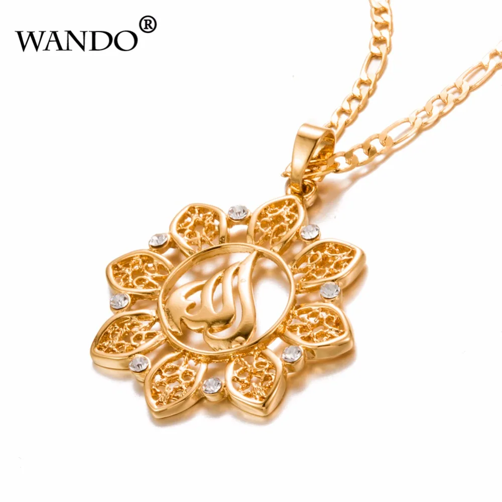 WANDOgold высокое качество jewelry ожерелье Аллаха исламский религиозный мусульманский