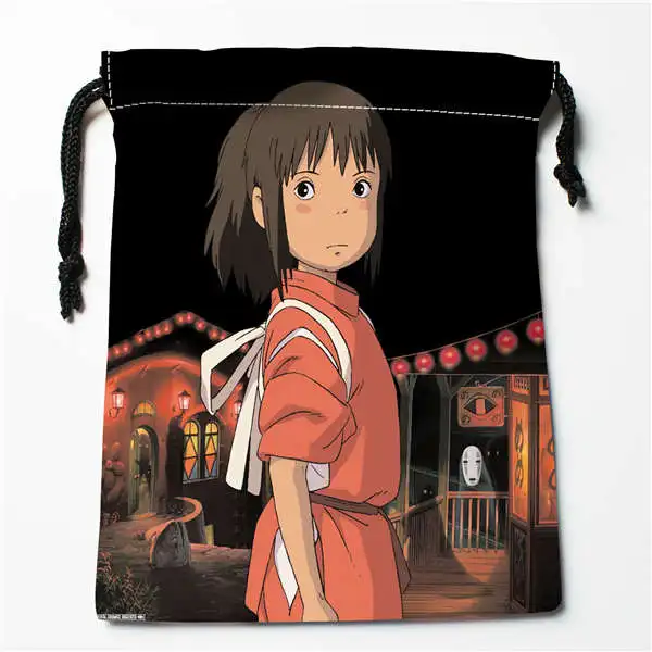 Пользовательские печати Хаяо Миядзаки сумки для покупок на шнурках дорожный мешочек для хранения Плавание Пеший Туризм игрушка сумка унисекс Multi Size18-12-05-5