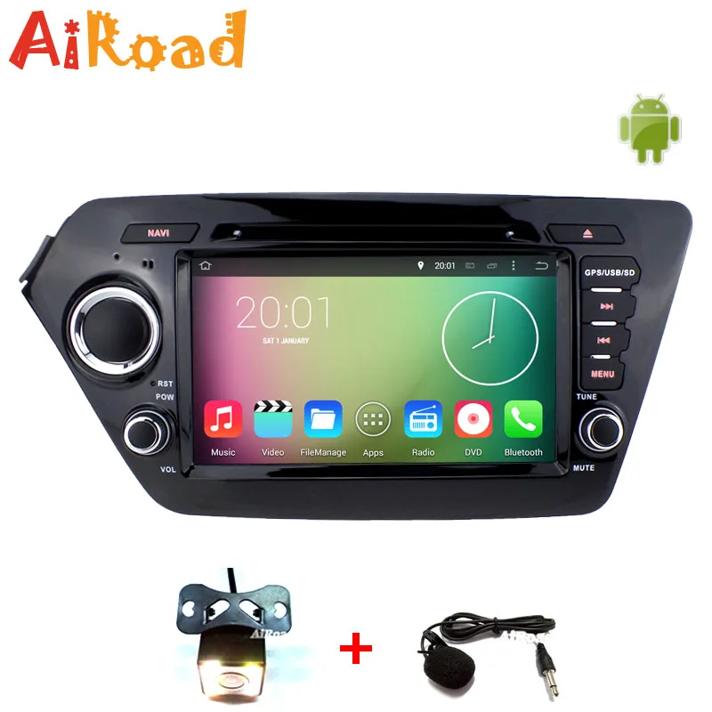 Quad Core Pure Android 4 4 1024 600 Capacitive Screen Car Stereo for KIA RIO K2