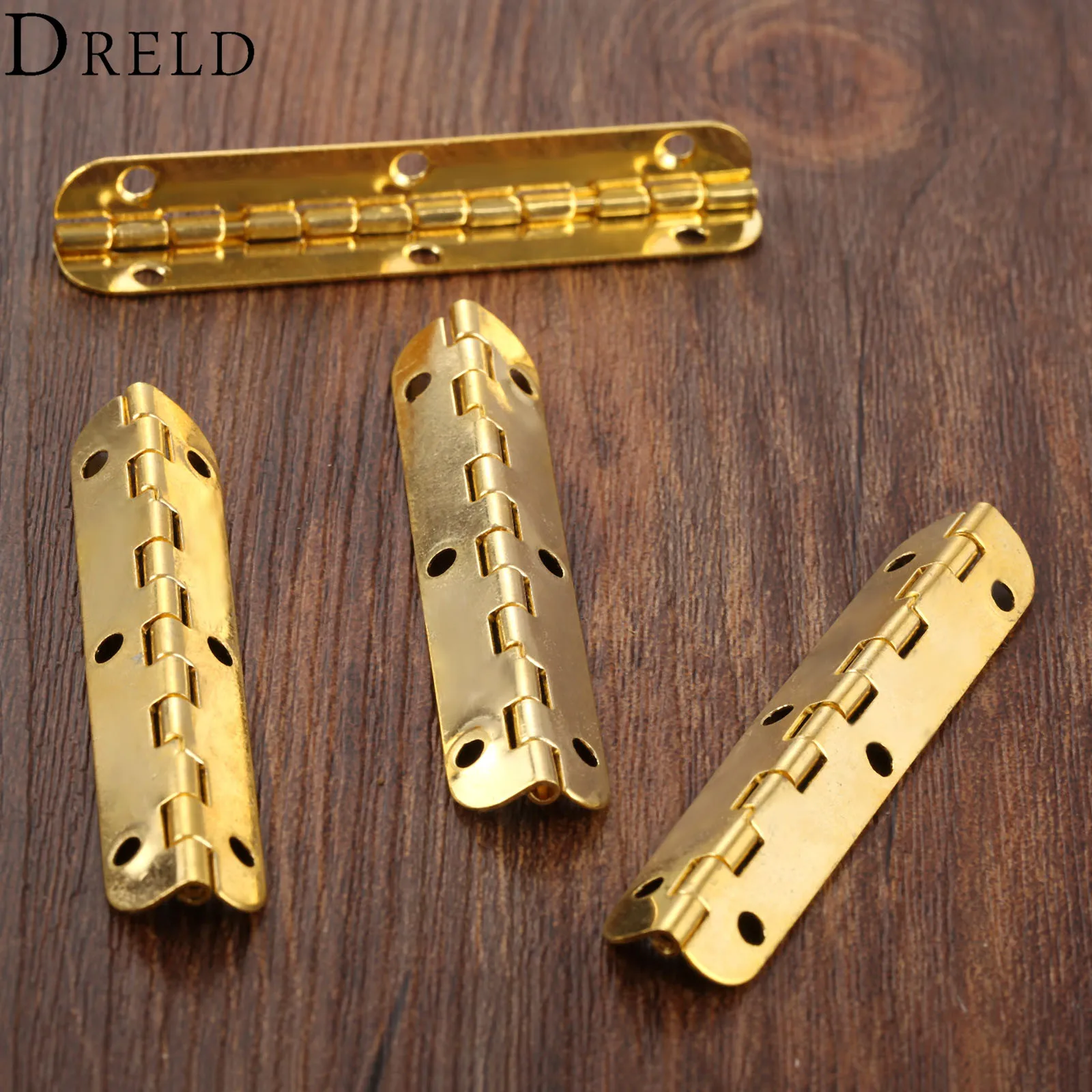 Buy DRELD 4Pcs 65*15mm Gold Hinges Furniture