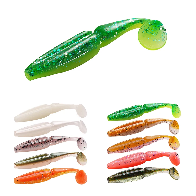 Noeby soft lures 12 pcs 8cm 3.5g Pesca Protein Swimbaits Carp Fishing shad Lures  Isca Artificial Wobbler Baits-drop shipping