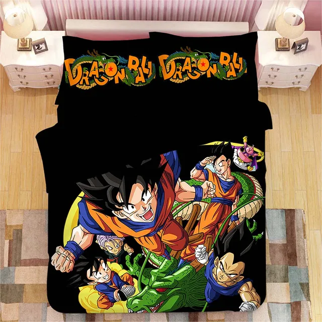DRAGON BALL Z 3D Bedding Set Son Goku Vegeta Duvet Covers Pillowcases 