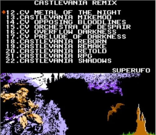 Coleção de Versões Banhadas a Ouro Cartucho de Jogo para Console 42 em 1 Castlevania Remix Nes - Image 2