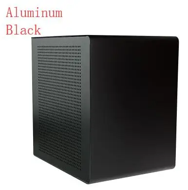 S4 mini-ITX шасси HTPC алюминий - Цвет: Aluminum Black