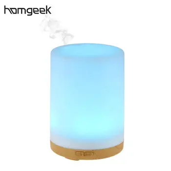 

Homgeek 200ml Air Humidifier 7 Colors LED light Aroma Essential Oil Diffuser Ultrasonic Humidifier Mist Maker for Home Office