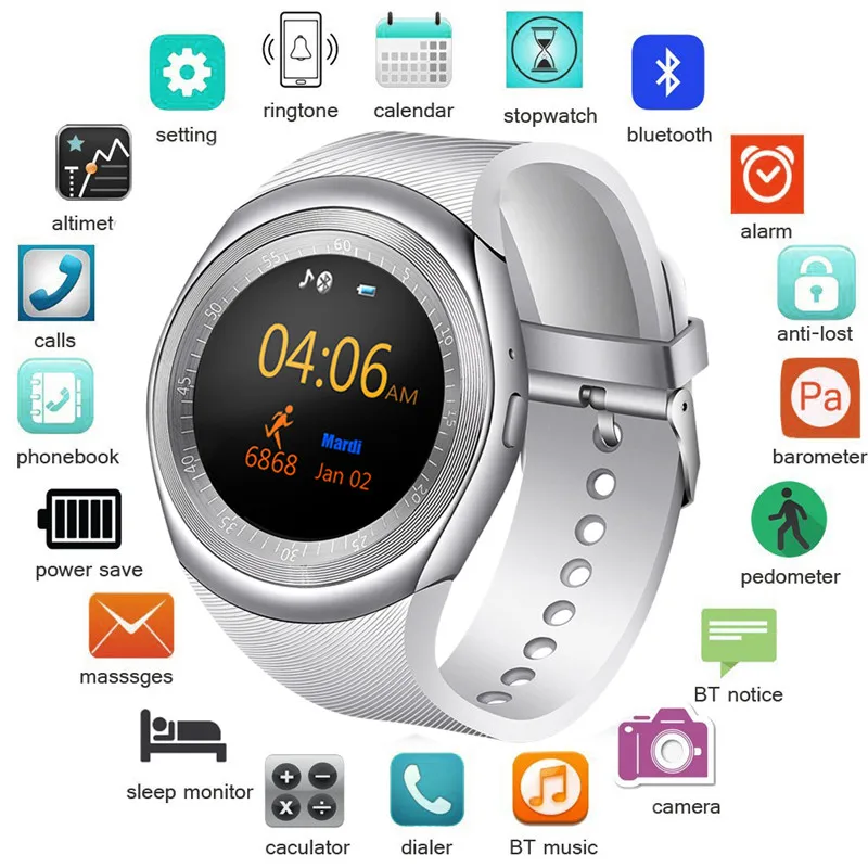 Водонепроницаемый модные часы Smart Watch Для мужчин спортивный шагомер крови
