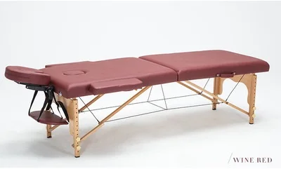 Профессиональные массажные столы для спа, складные с сумкой для переноски, мебель для салона, деревянный складной Одноместный косметический массажный стол