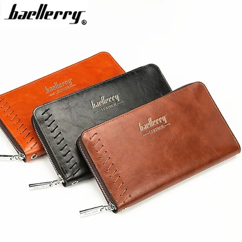 

Baellerry Hot Sales High Quality Leather Wallet Men Coin Purse Male Clutch Bags Casual Men Wallets Credit Card Holder Money Bag