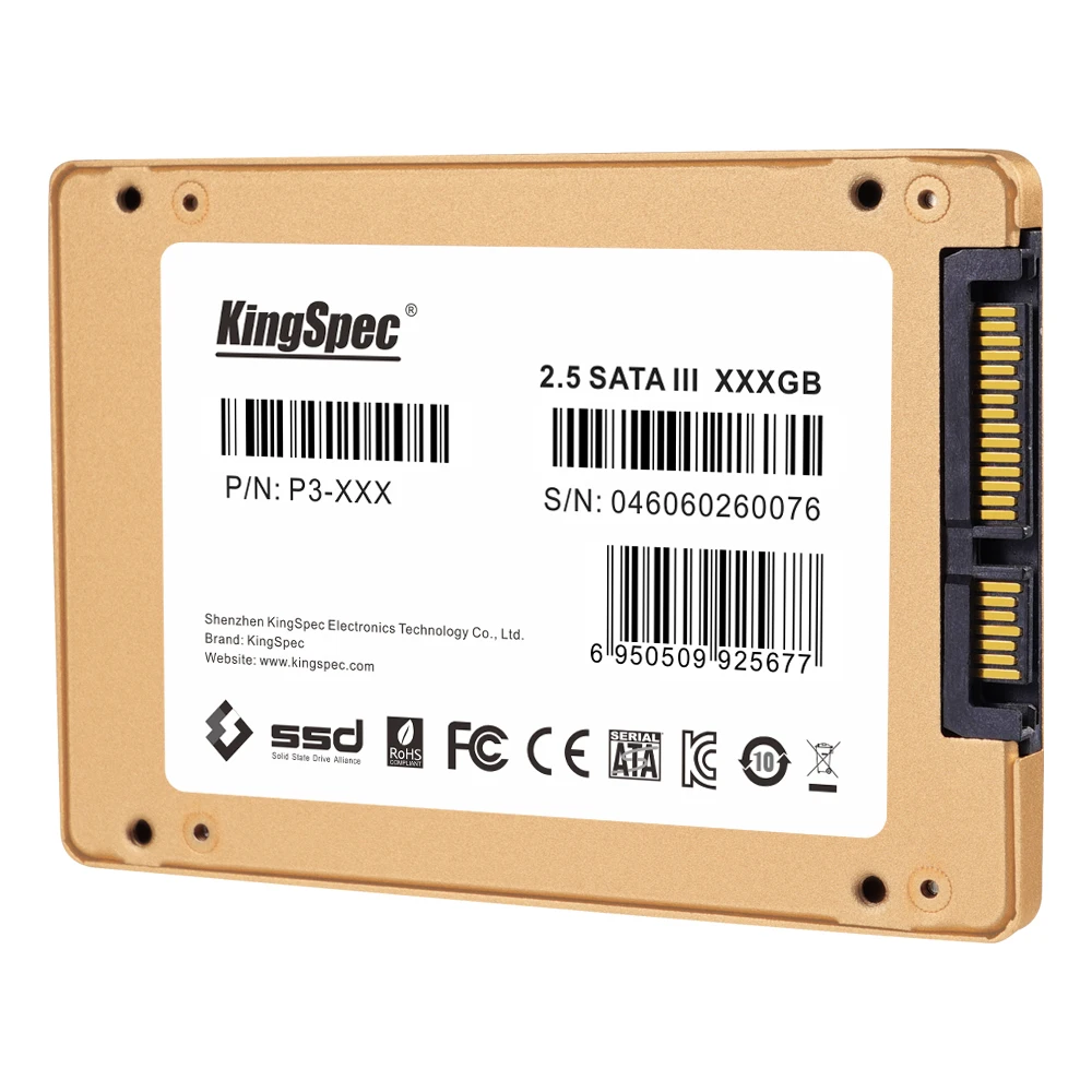 P3-256 256GB KingSpec 2.5 SATA 3 III II 6GB/S HDD 256GB 7mm Solid State Drive > 240GB 128GB 250GB