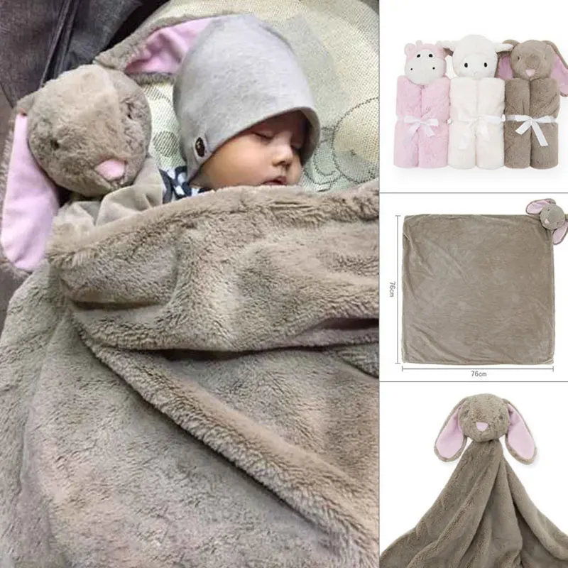 Младенческая обертка детское одеяло фланелевый животный узор 76*76 см зимний подарок реквизит для фотосъемки пеленание многоцветный детское одеяло