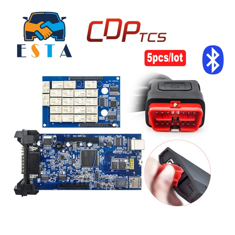 

CDP TCS pro plus Bluetooth OBD2 diagnostic tool for cars/trucks/generics 2014.02 2015.R3 software with keygen auto OBDII scanner
