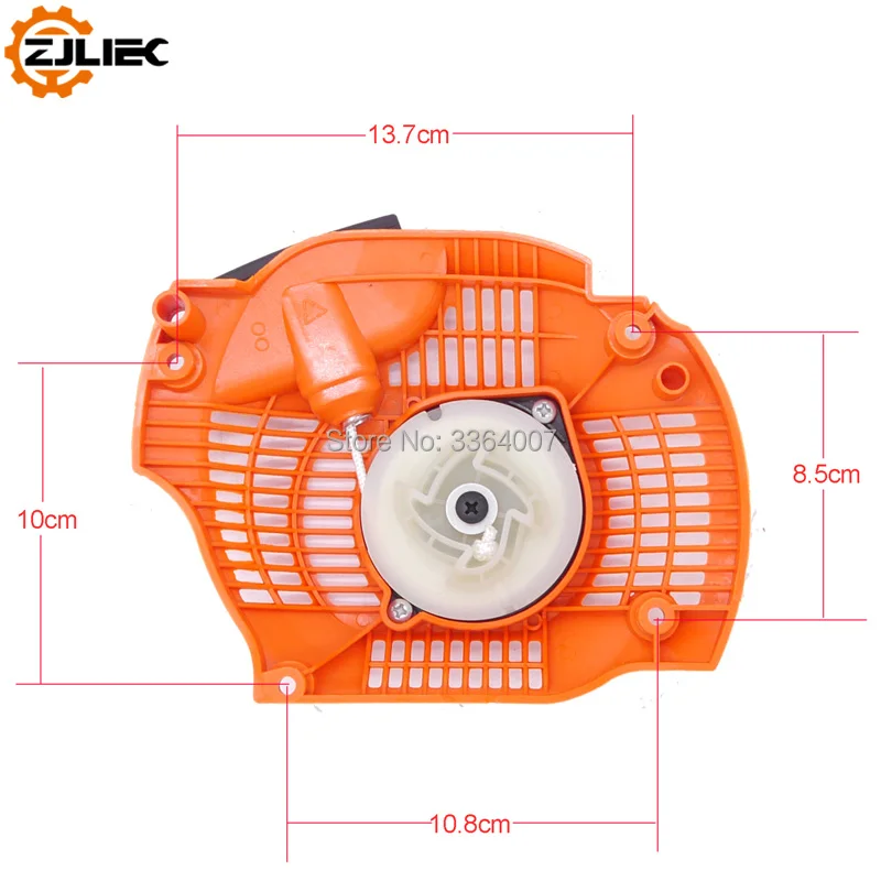 Ручной стартер бензопилы, пригодный для Husqvarna 445 450 цепная пила Потяните перемотку старта сборки Запасные части#544071602 544071604