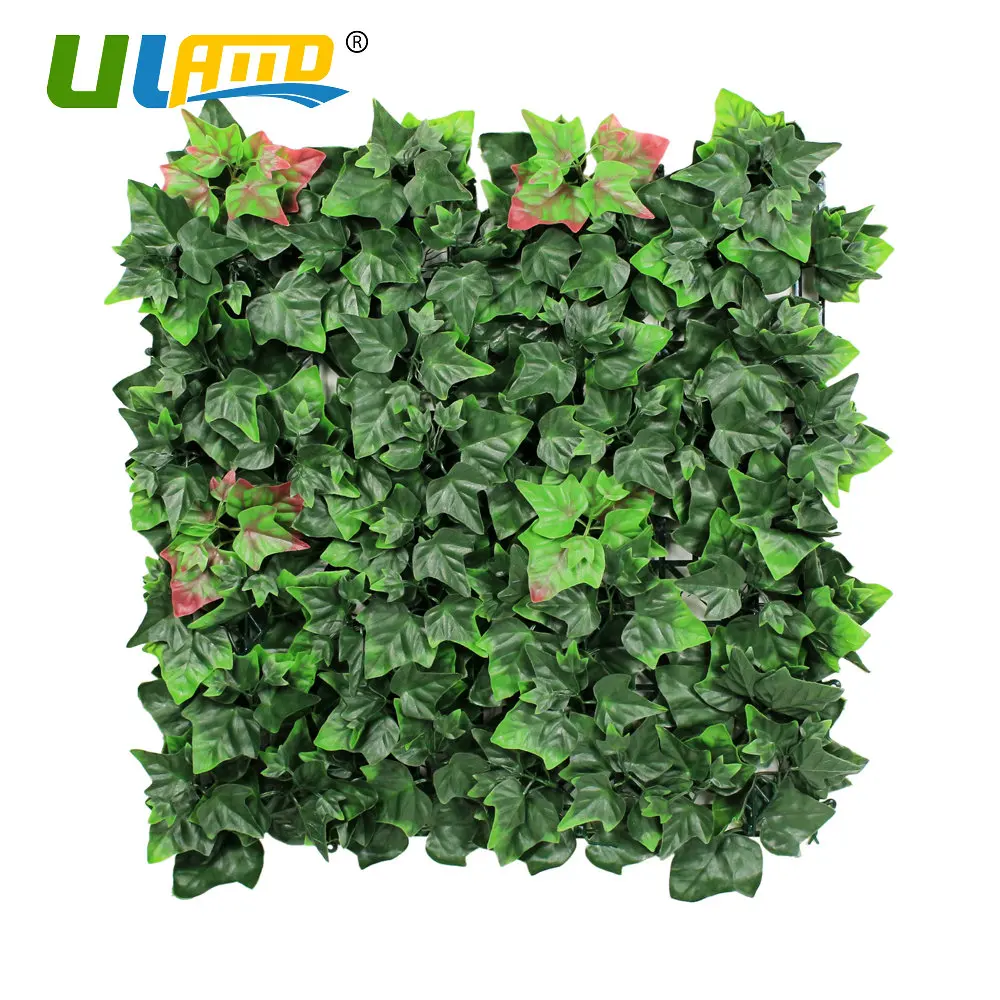 ULAND Plastic Ivy Greenery Mat 1 pc 25cmx25cm/pc Artificial Boxwood