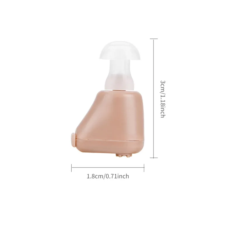 Rechargeable Mini Hearing Aid Sound Enhancement Digital Best Invisible Hear for the Elderly Deaf Adjustable Tone Noise Reduce