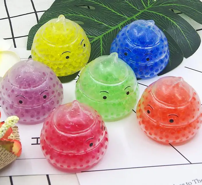 Random Color Детские игрушки моделирование милый смайлик табурет декомпрессионный мяч Паровозик игрушка апреля дурак день весь человек сдавливает Виноградный Шар - Цвет: Random Color