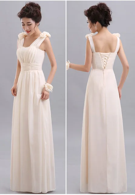 Beauty-Emily Cheap Long Chiffon Blush Pink Bridesmaid Dresses 2018 A-Line Vestido De Festa De Casamen Formal Party Prom Dresses  1