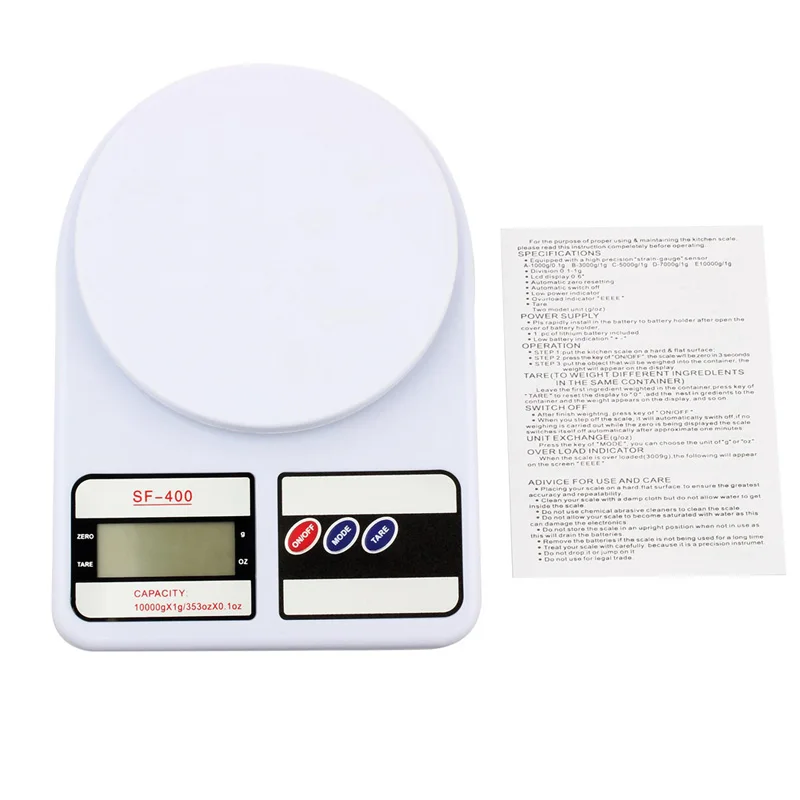 

High Precision Kitchen Electronic Scale Kitchen Scale Household Food Electronic Scale Baking Scale Pharmaceutical Scale 10kg
