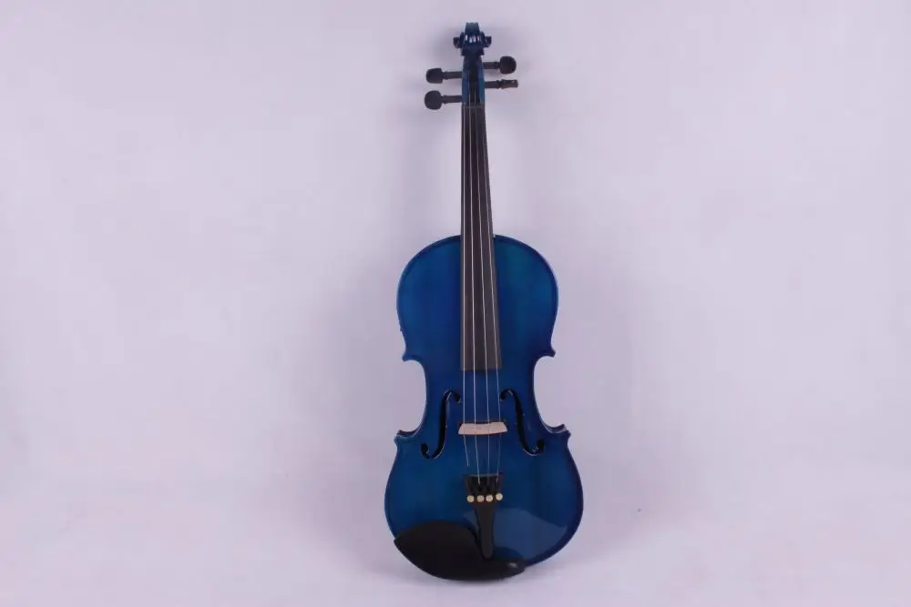 new one blue 4 string 4/4 Violin Electric Violin Acoustic Violin Maple