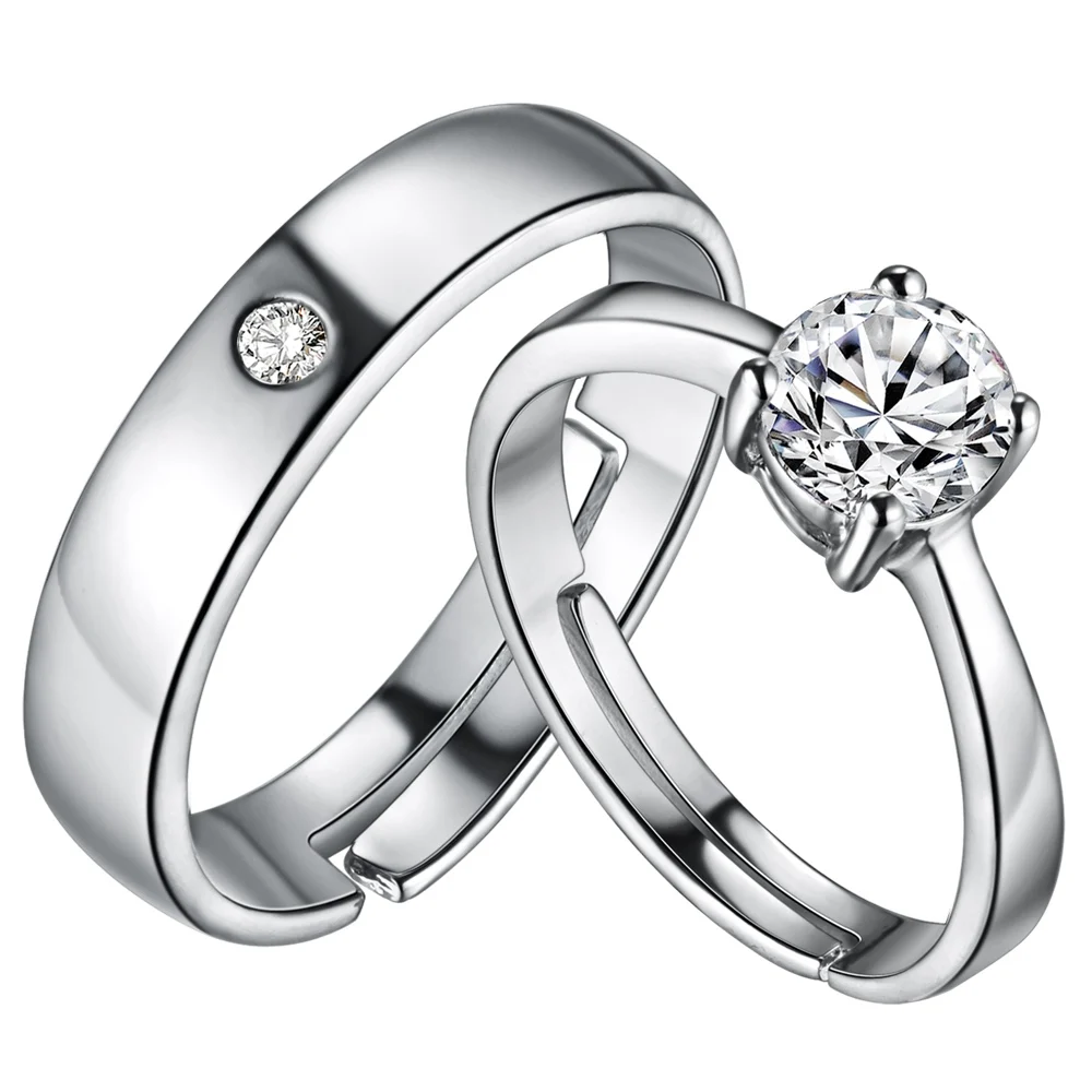 15 Matching Platinum Rings for Couples in Relationship Styles At Life