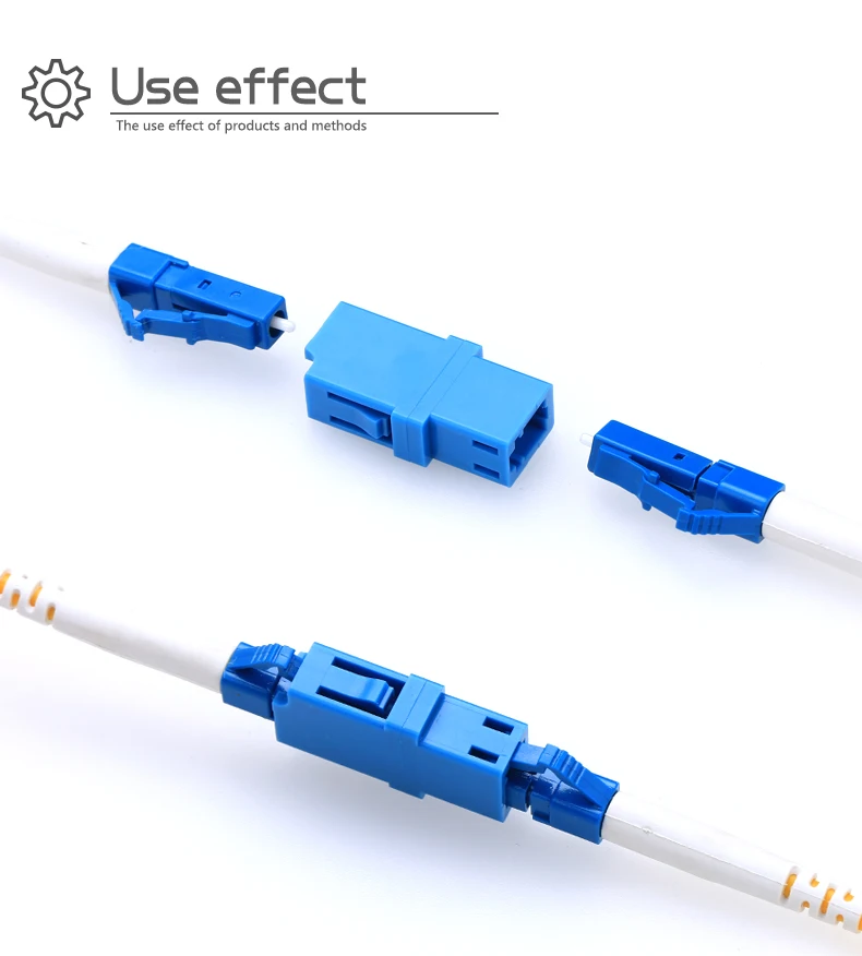 Acoplador de Fibra Lc-lc Monomodo Simplex Adaptador Flange Óptica Conector lc - Upc 9 Cheap Equipamentos de fibra óptica