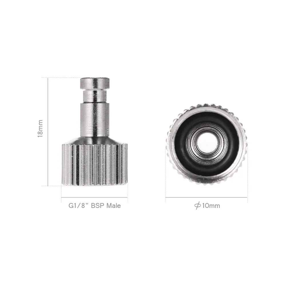 Профессиональные 3 шт. Аэрограф/распылитель адаптер штекер 1/" BSP Мужской конец хвост подходит быстроразъемные соединители